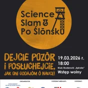 Plakat Science Slam po ślonsku