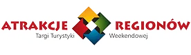 Logo Atrakcje Regionów – Targi Turystyki Weekendowej z kolorowym sygnetem złożonym z czterech nachodzących na siebie rombów.