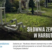 Harbutowice z nową siłownią plenerową