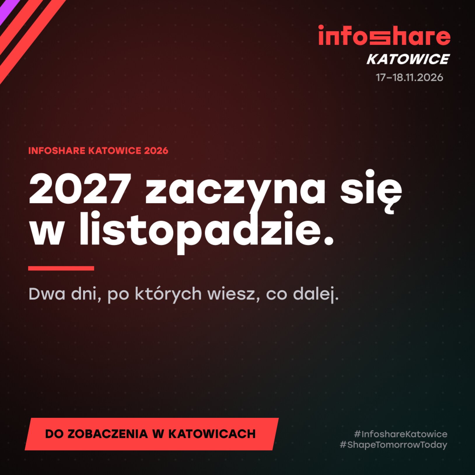 plakat wydarzenia Infoshare Katowice