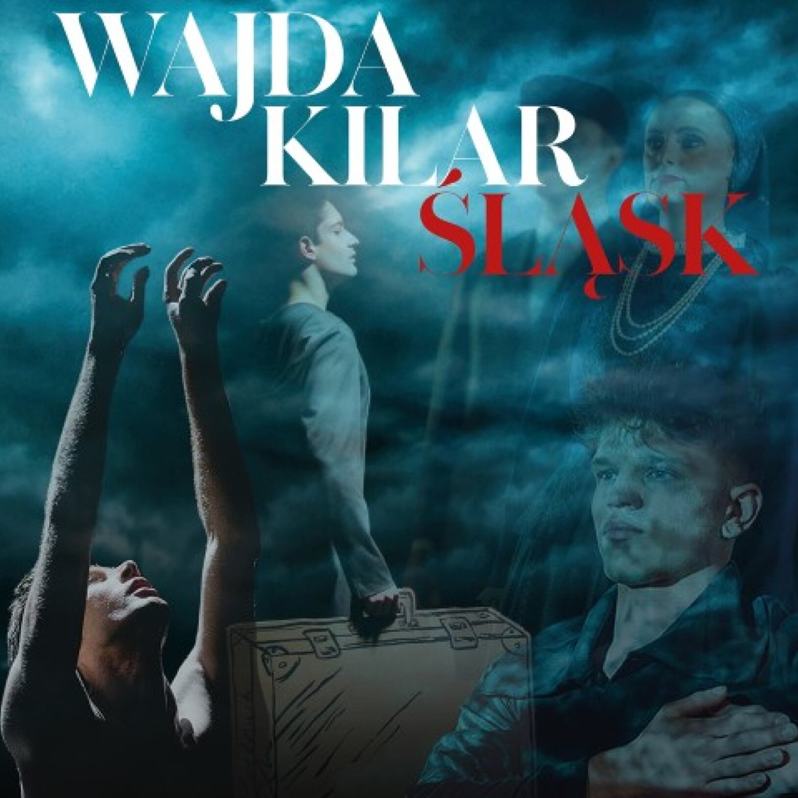 plakat widowiska WAJDA KILAR ŚLĄSK w 108. rocznicę powołania Rady Narodowej Księstwa Cieszyńskiego