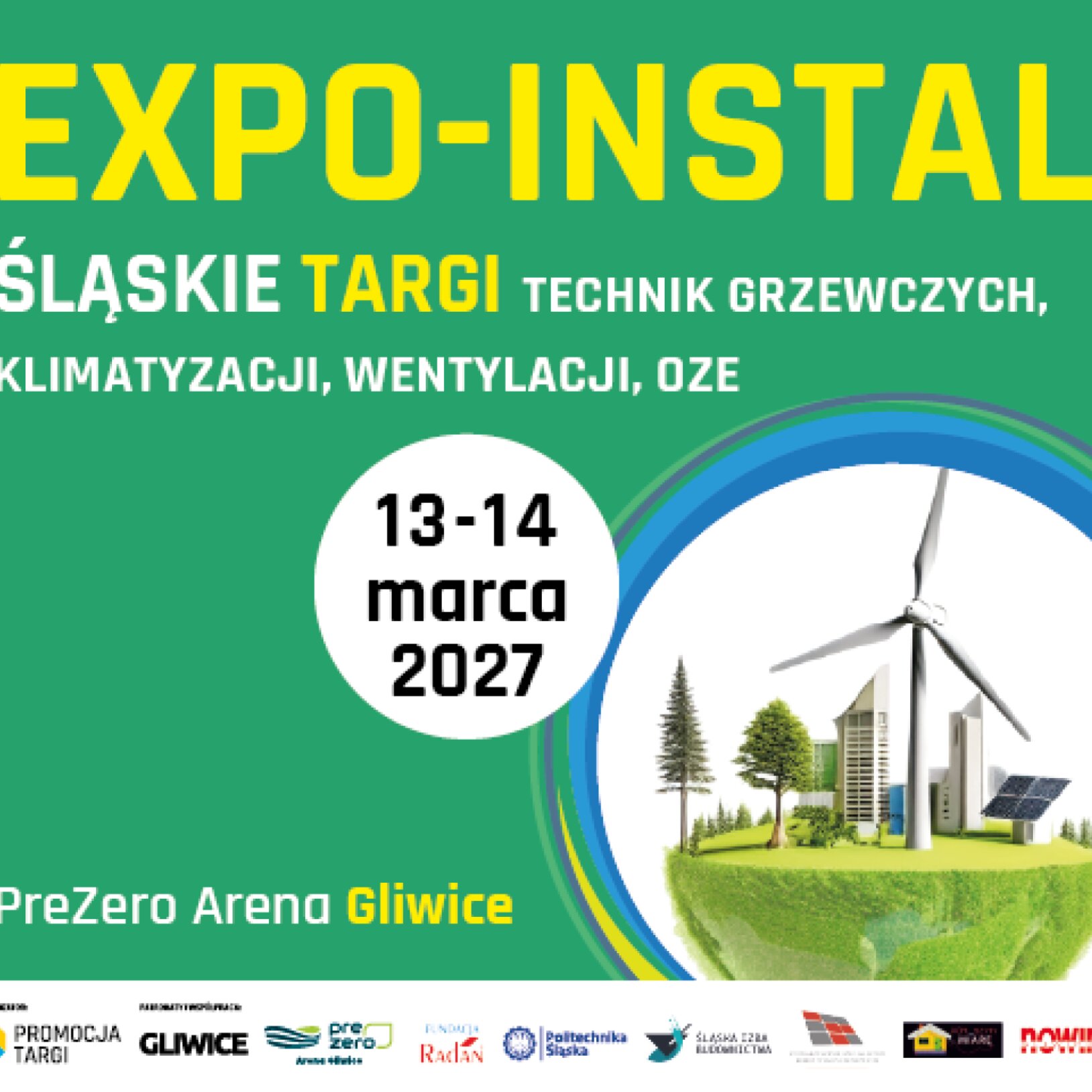 plakat EXPO-INSTAL Śląskie Targi Techniki Grzewczej, Klimatyzacji, Wentylacji i OZE