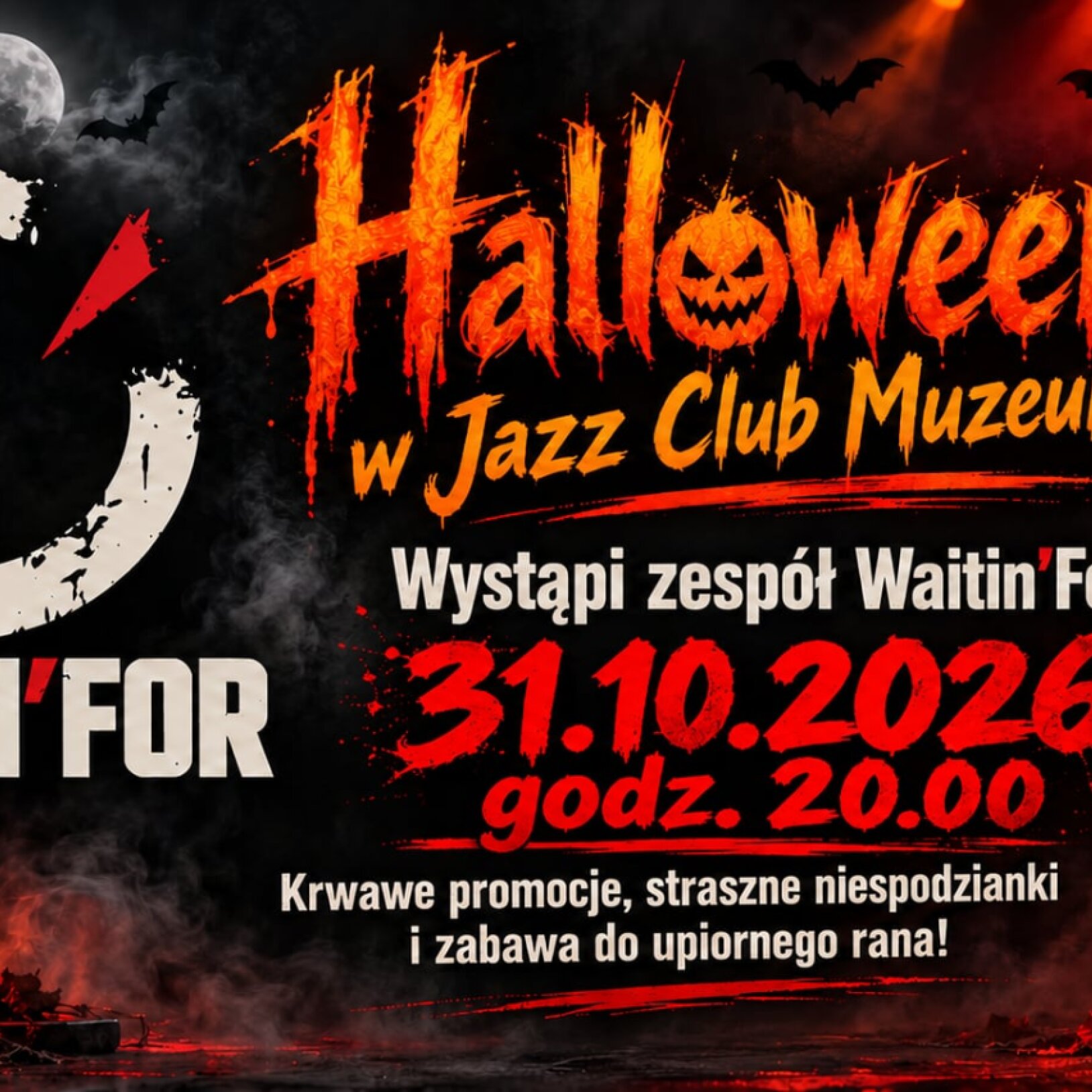 plakat Halloween Party – koncert WaitinFor