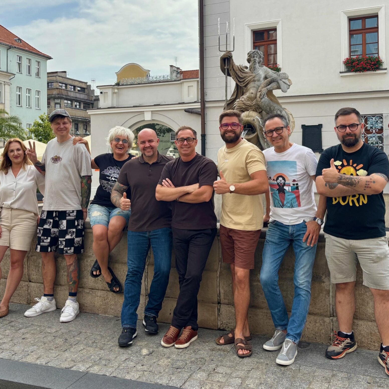 Grupa gliwickich gastronomów, inicjatorów akcji Gliwice Smakują