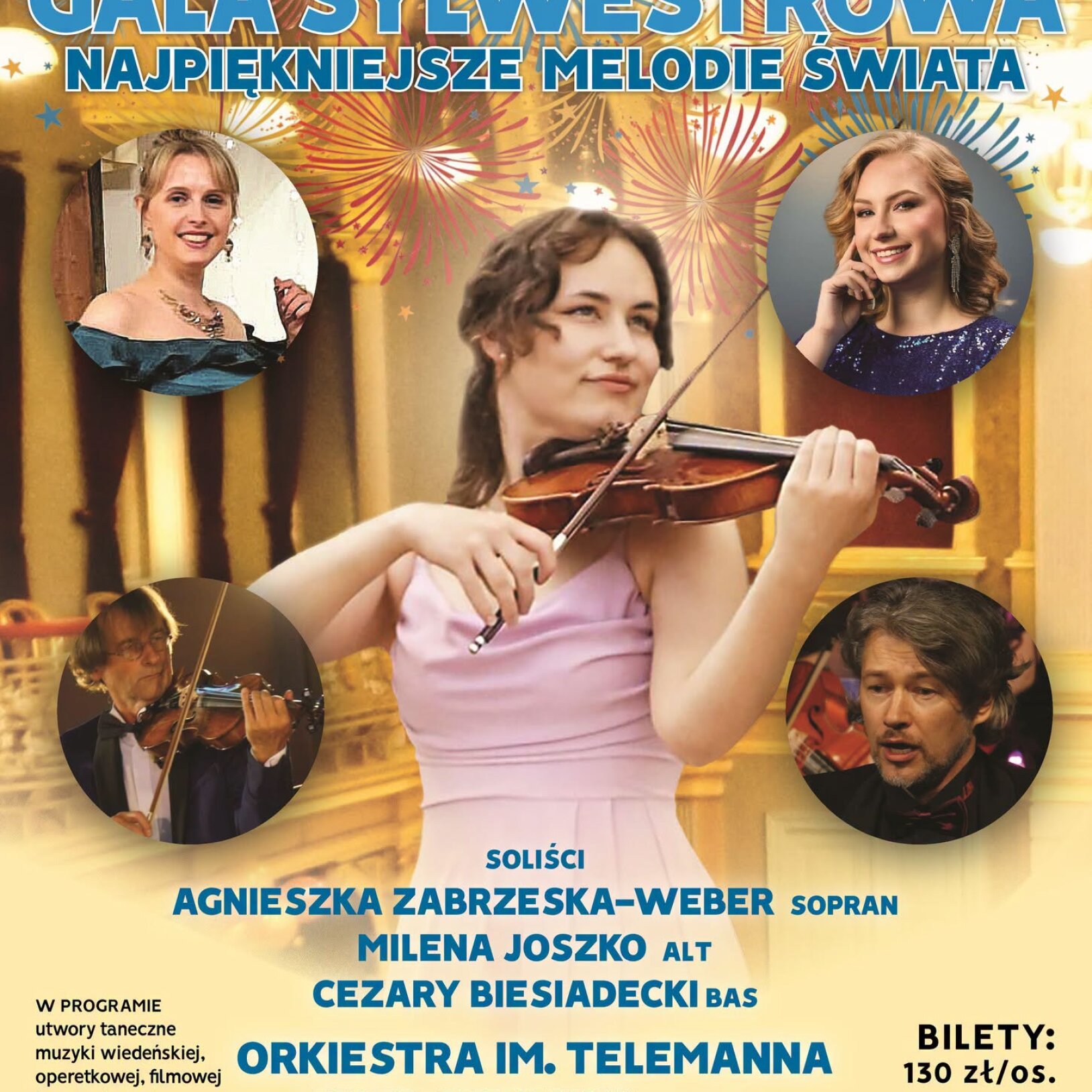 plakat Gala Sylwestrowa Najpiękniejsze Melodie Świata
