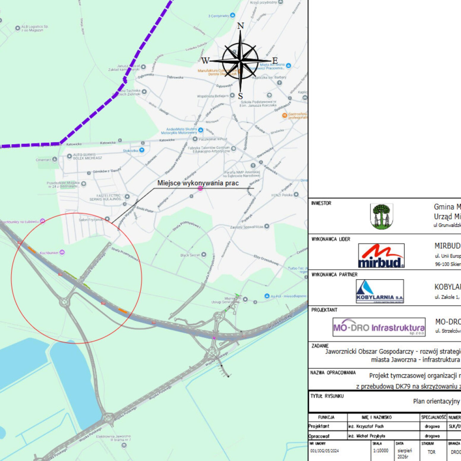 Budowa wiaduktu nad DK79