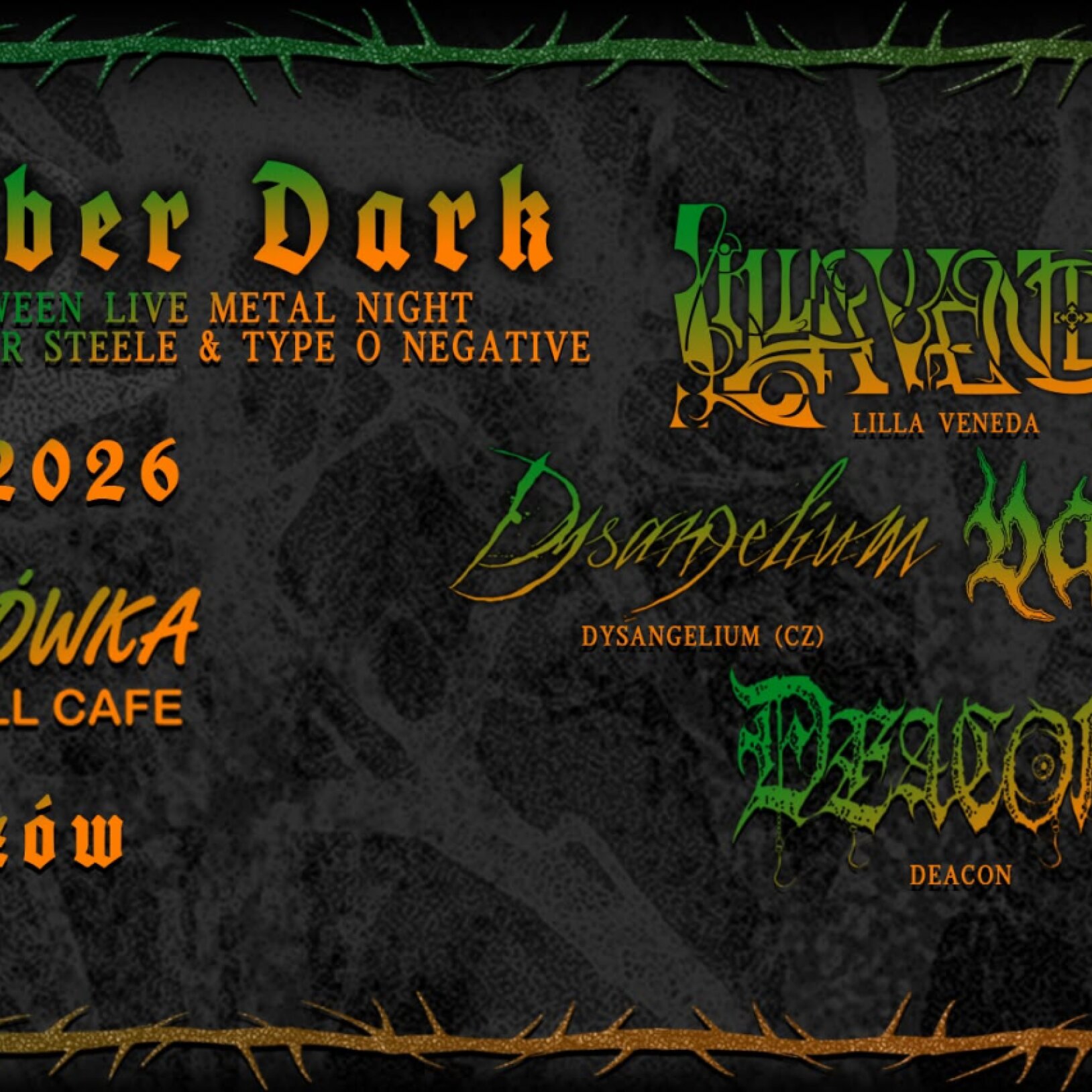 OCTOBER DARK: Pre-Halloween Live Metal Night