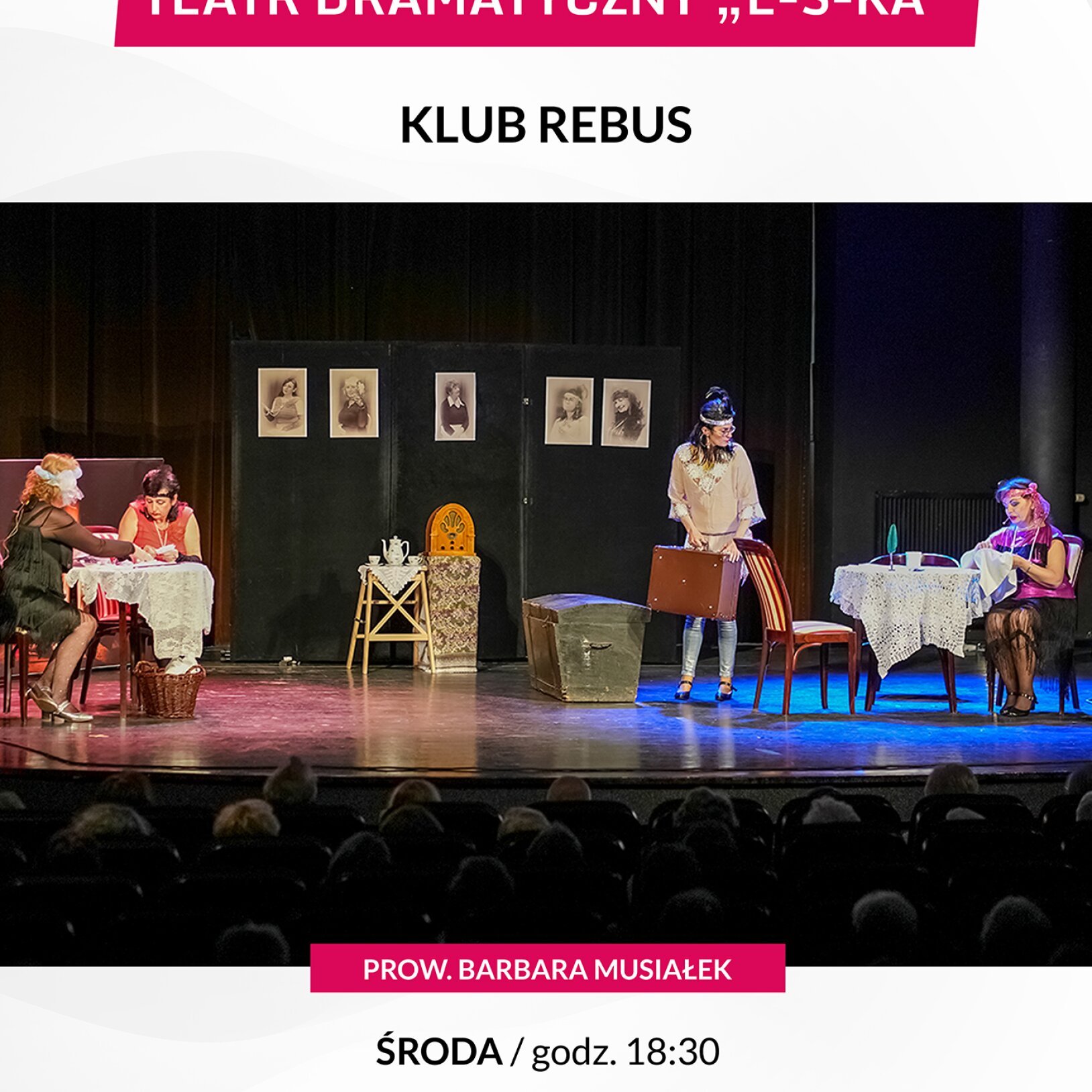 pkakat promujący Teatr Dramatyczny e-S-ka