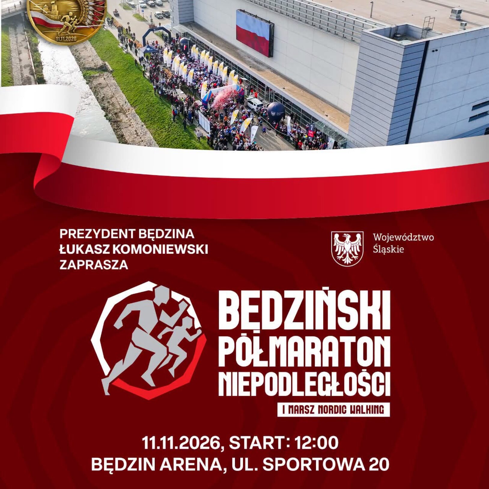 Będziński Półmaraton Niepodległości i Marsz Nordic Walking