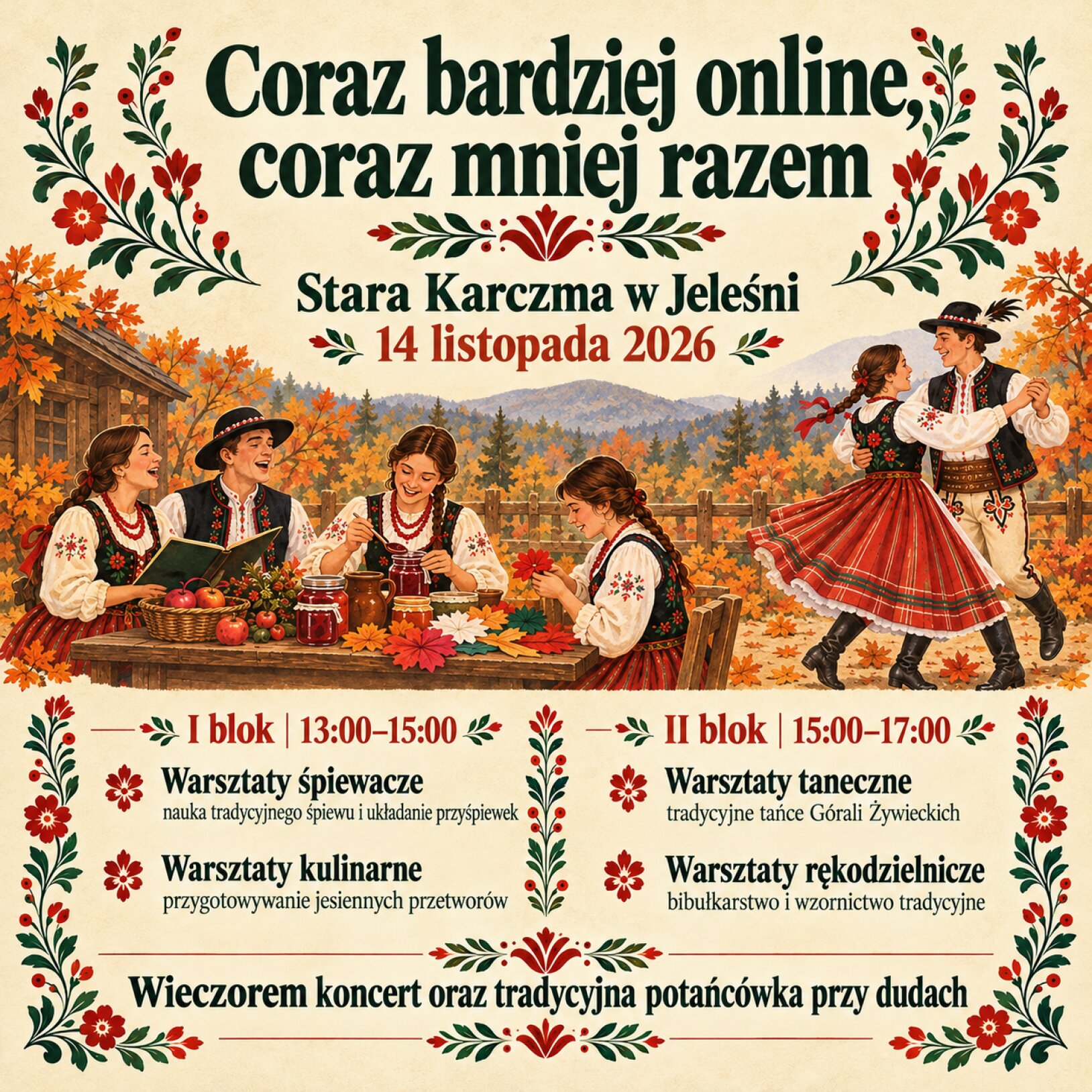 Coraz bardziej online, coraz mniej razem. Na Żywiecczyźnie rusza projekt odbudowujący międzypokoleniowe więzi