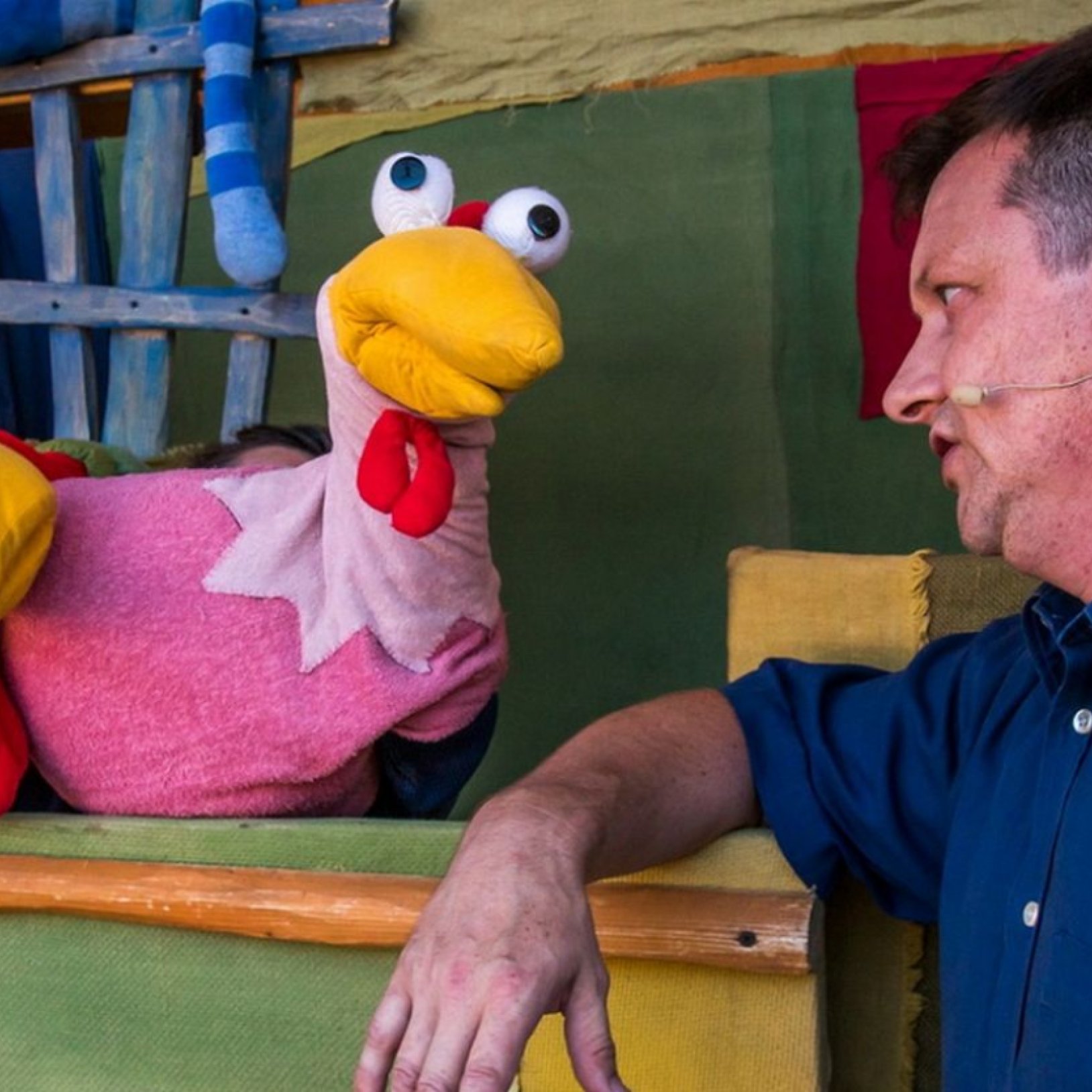 zdjęcie ze spektaklu O! Wlazł kotek na płotek