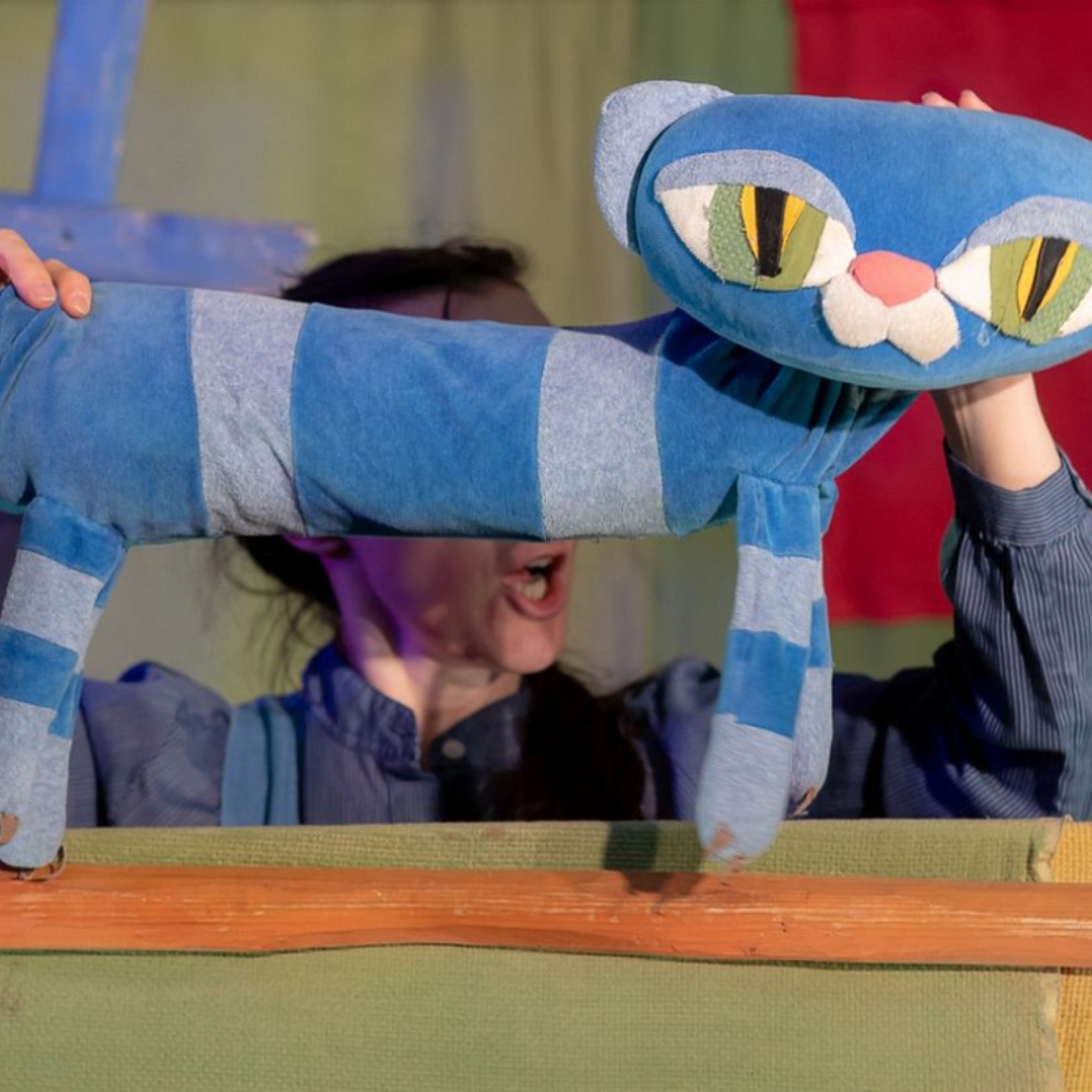 zdjęcie ze spektaklu O! Wlazł kotek na płotek