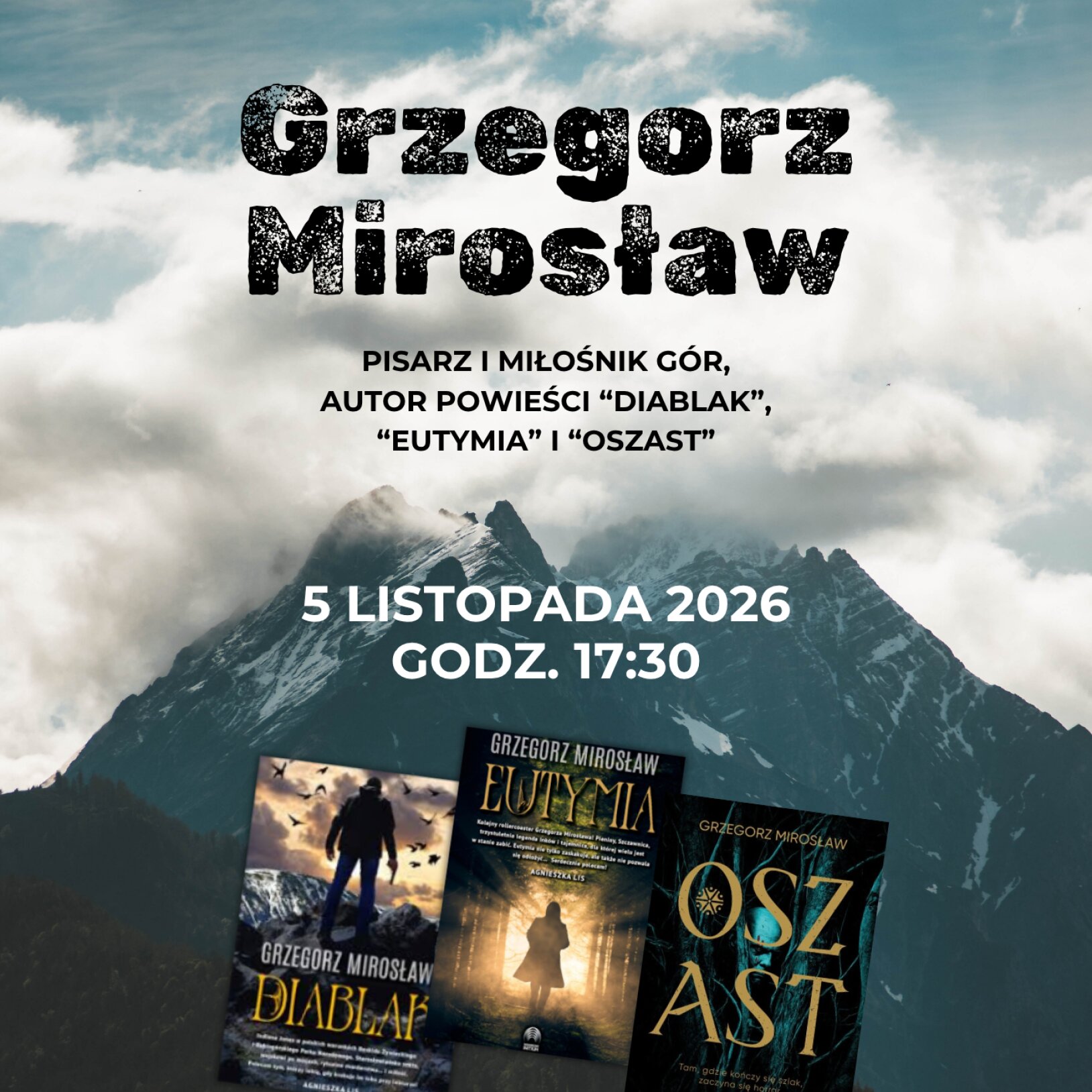 Spotkanie autorskie z Grzegorzem Mirosławem