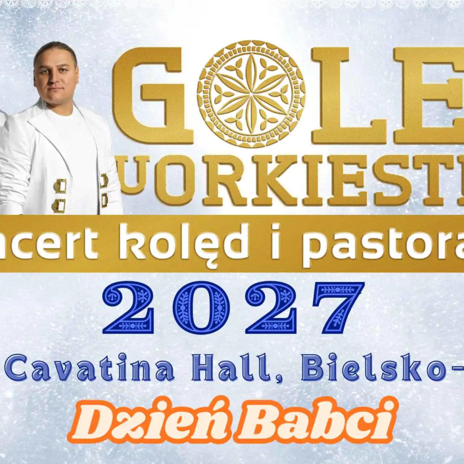 Bracia Golec na plakacie przedstawiającym wydarzenie