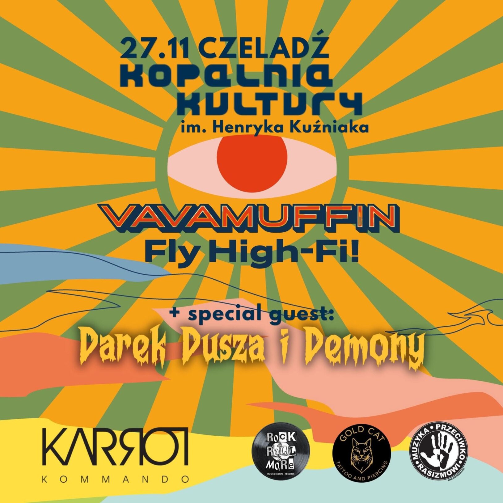 Koncert Vavamuffin + Darek Dusza i Demony w Kopalni Kultury im. Henryka Kuźniaka