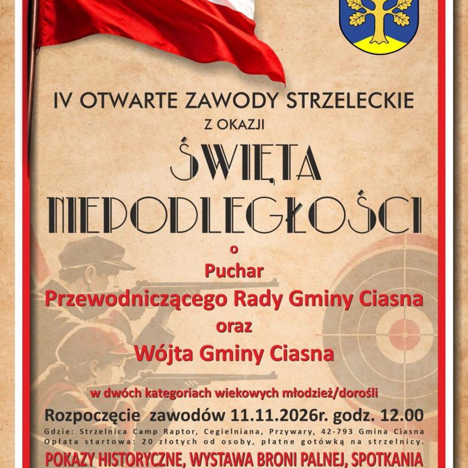 IV Otwarte Zawody Strzeleckie z okazji Święta Niepodległości