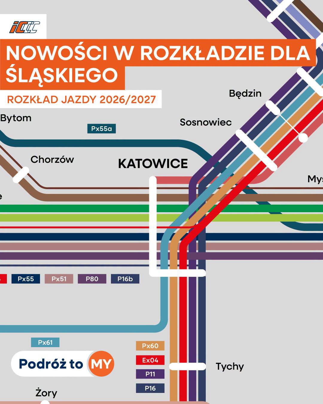 Nowy rozkład PKP Intercity: Śląsk zyska więcej pociągów