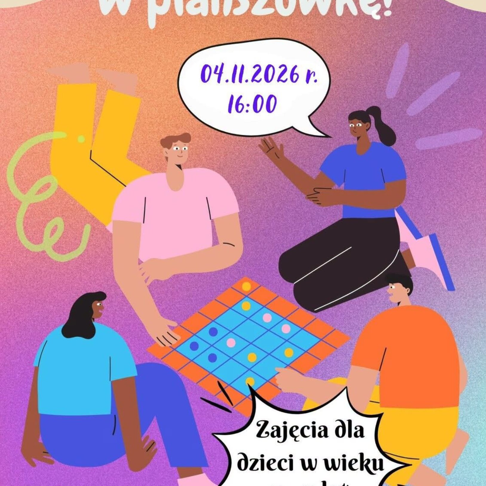 Cztery osoby grające w planszówkę
