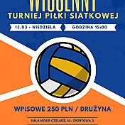 plakat wydarzenia "Wiosenny turniej piłki siatkowej" w Czeladzi