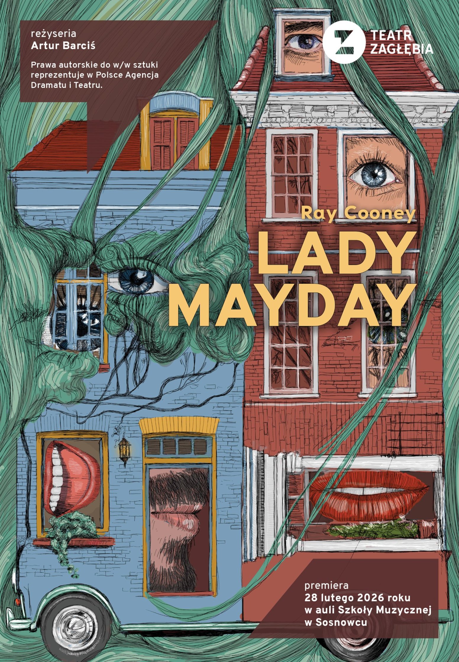 plakat spektaklu Lady Mayday