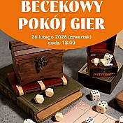 plakat wydarzenia Becekowy pokój gier