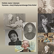 plakat wydarzenia "Kobiety znane i nieznane" w Bytomskiej bibliotece