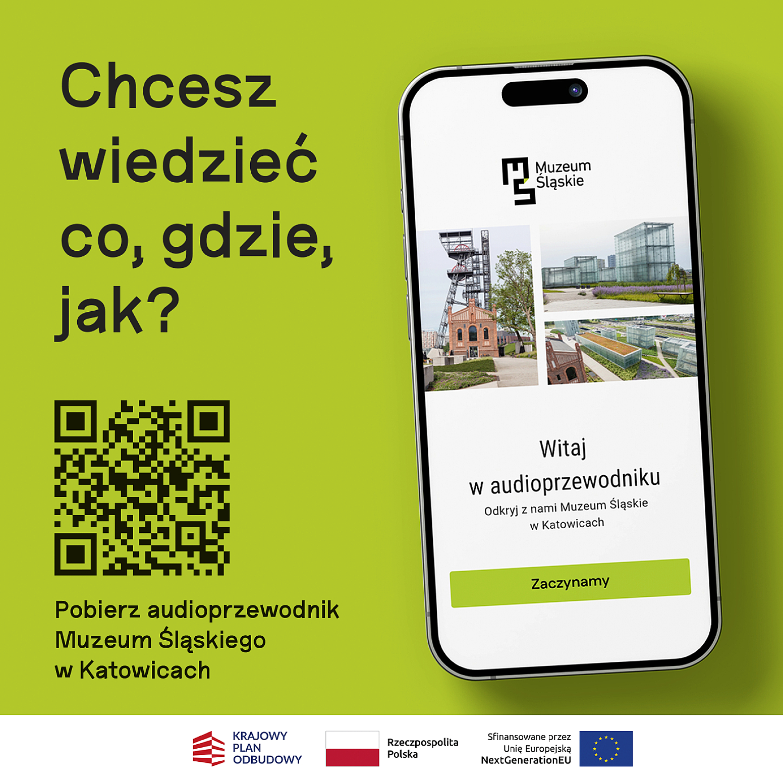 Informator o aplikacji z kodem QR