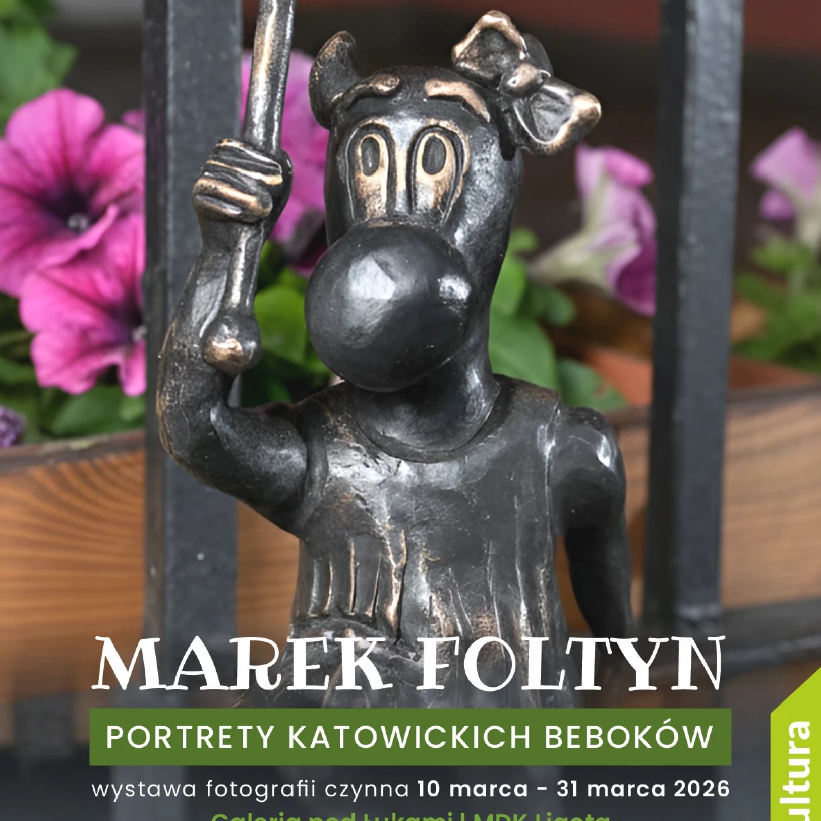 plakat wydarzenia zdjęcie katowickiego beboka