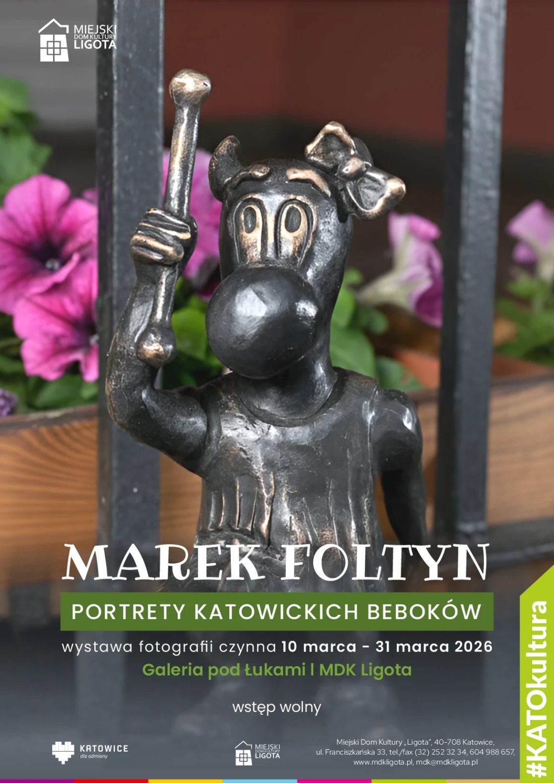 plakat wydarzenia zdjęcie katowickiego beboka