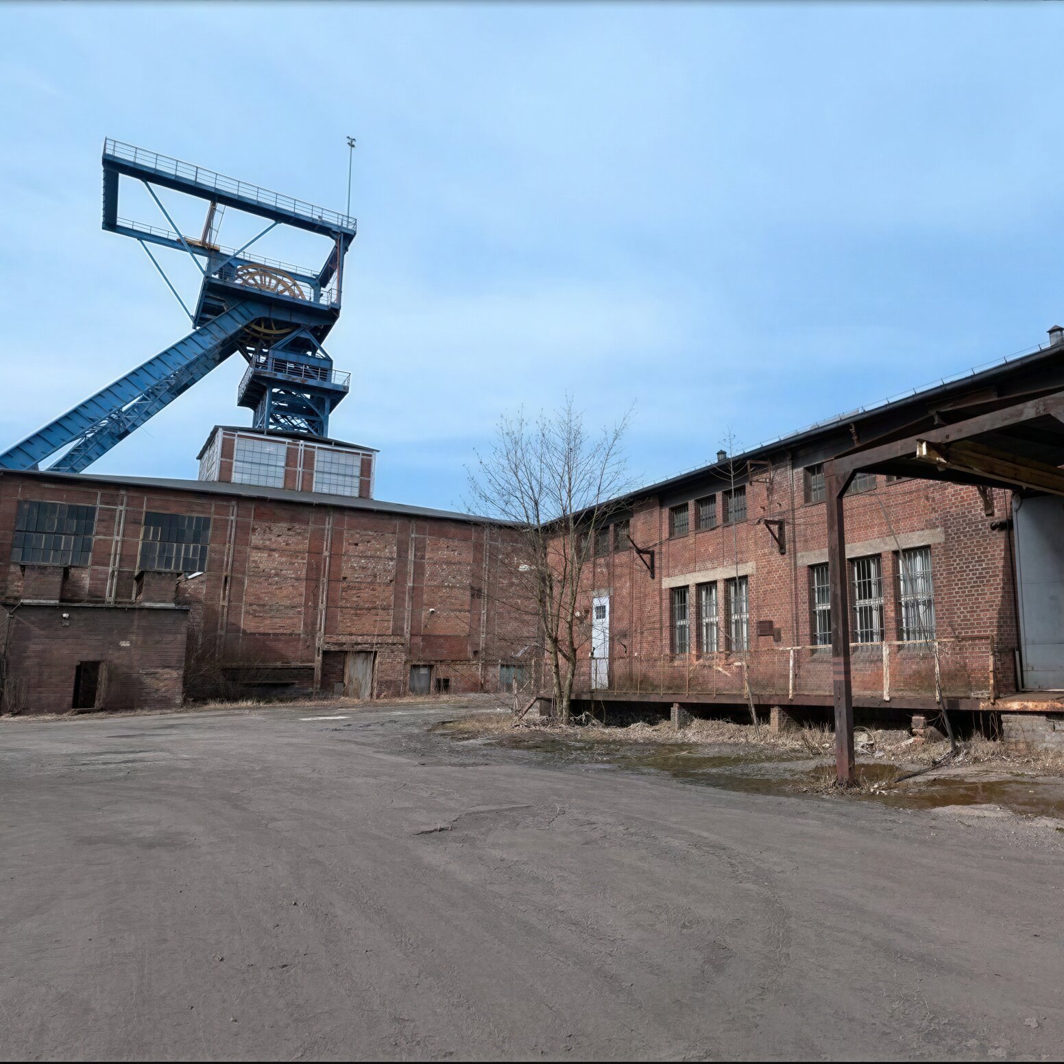 Widok na dawną kopalnią Anna