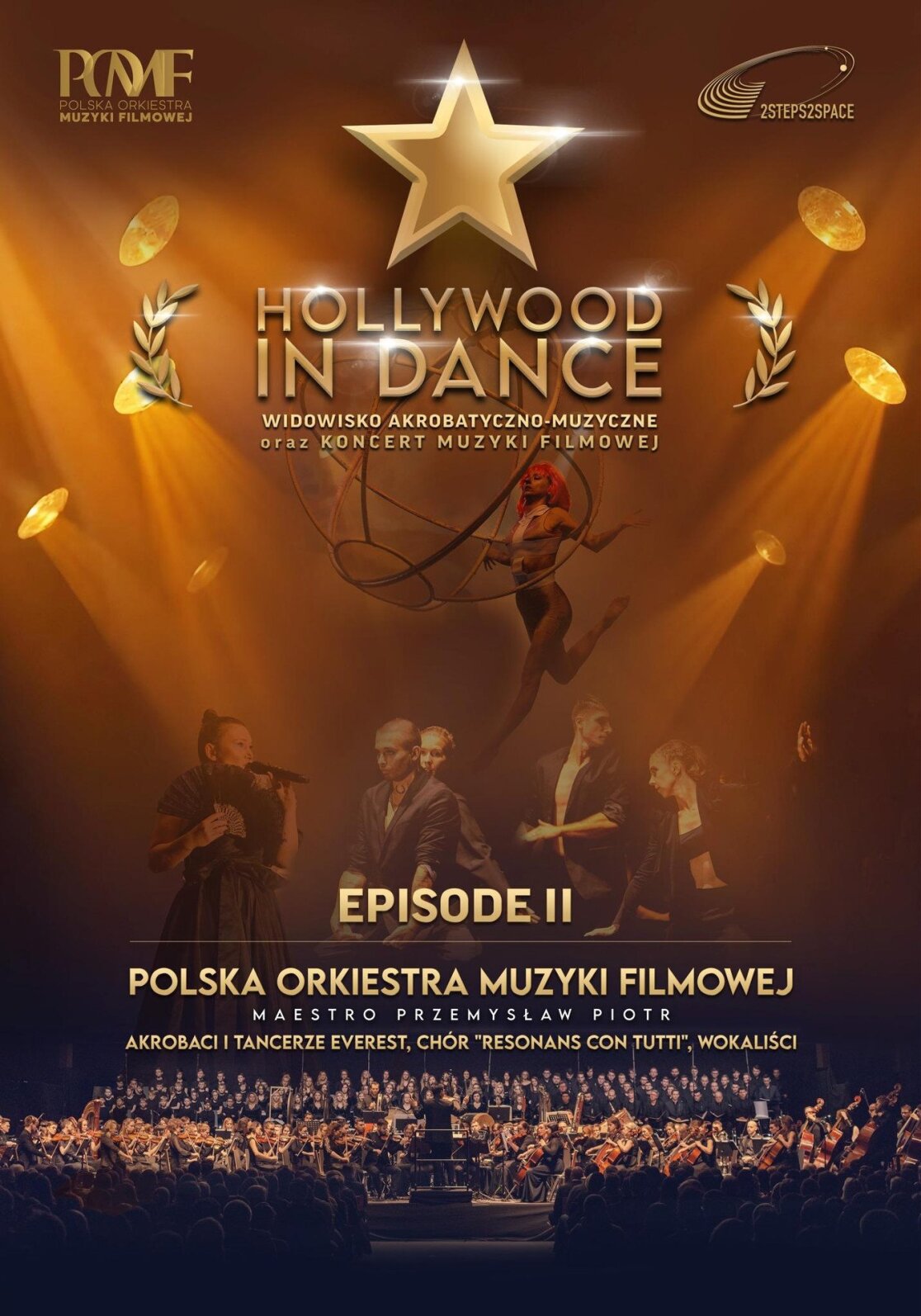 plakat promujący wydarzenie "Hollywood in Dance"
