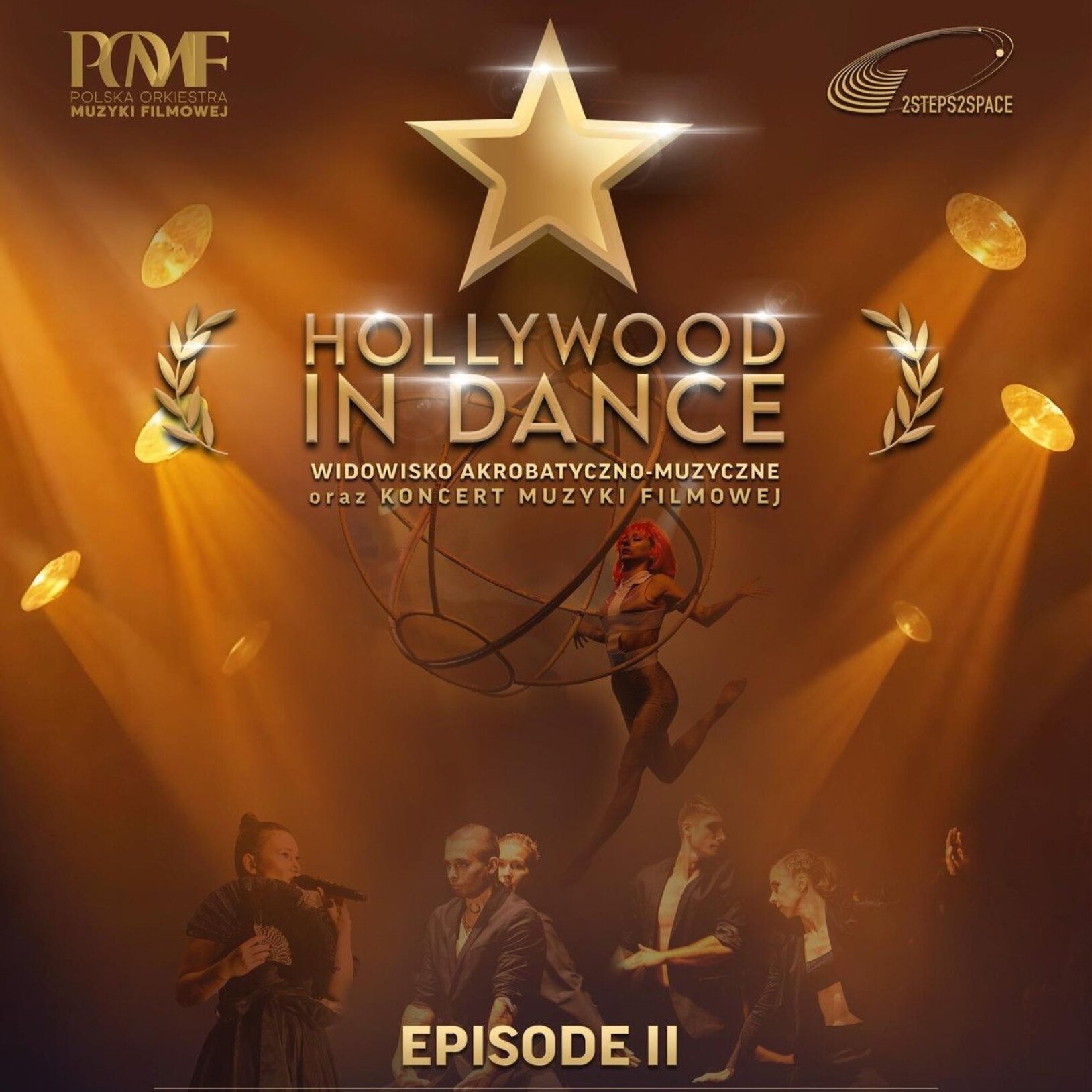 plakat promujący wydarzenie "Hollywood in Dance"