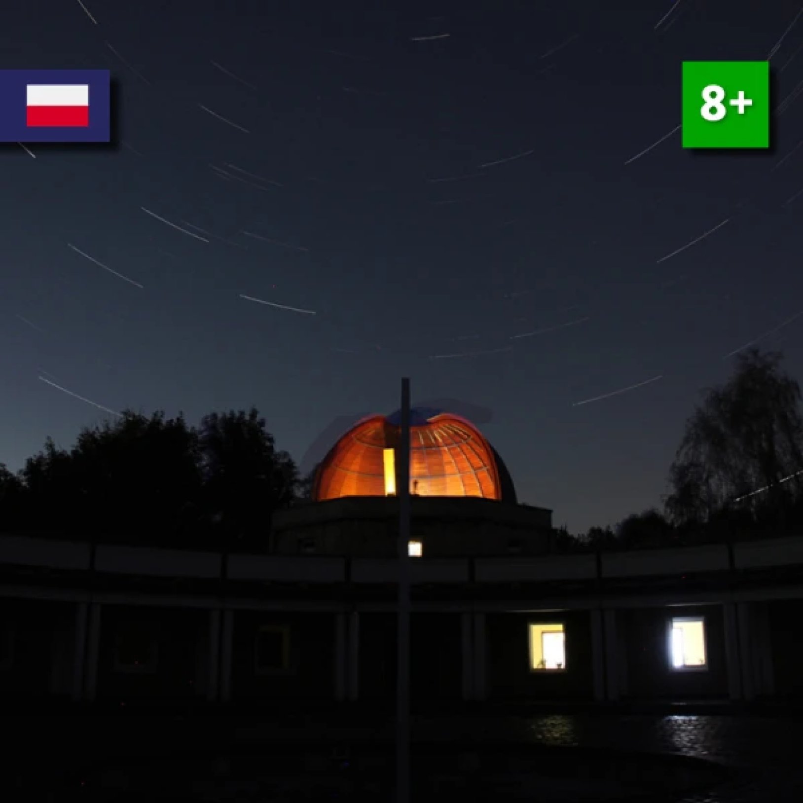 plakat seansu w planetarium