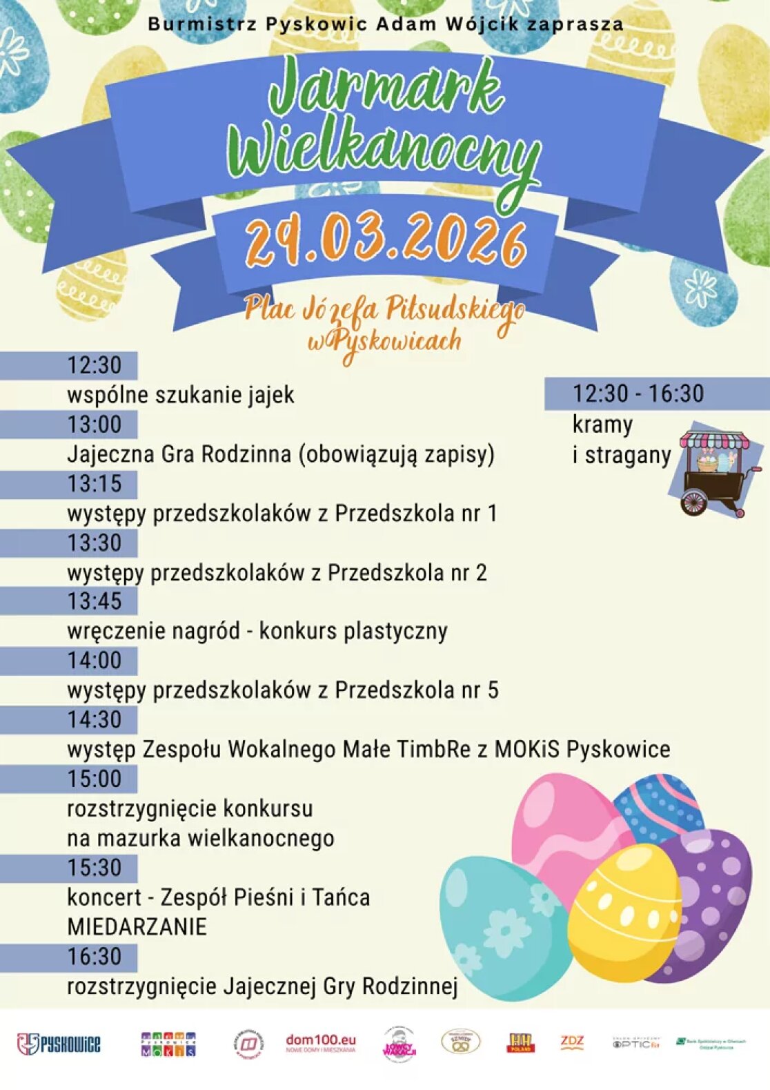 plakat jarmarku wielkanocnego