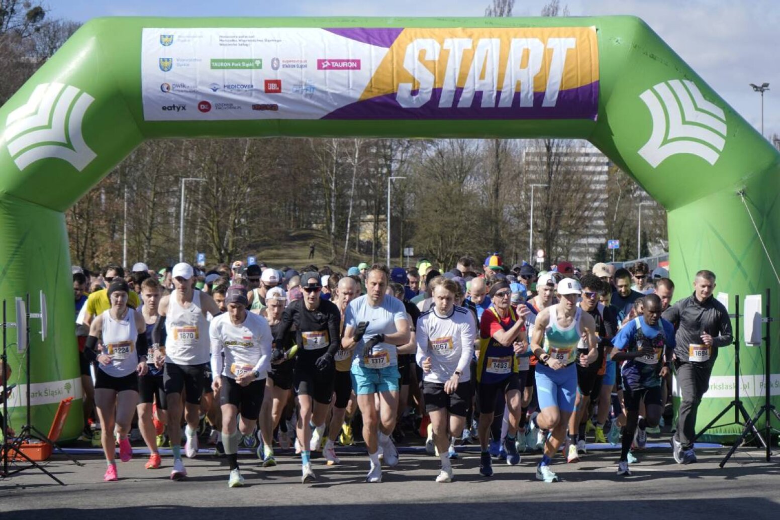 Start biegu w Parku Śląskim