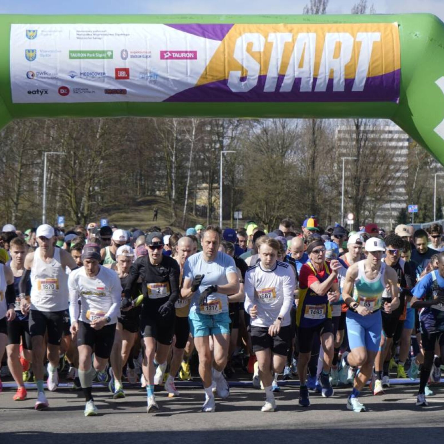 Start biegu w Parku Śląskim