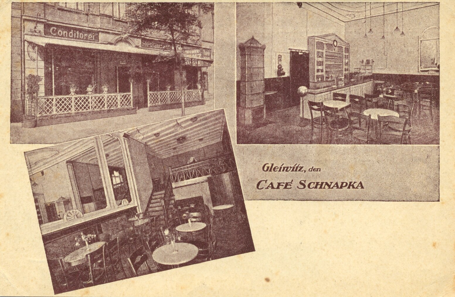 Pamiątkowy kolaż kawiarni