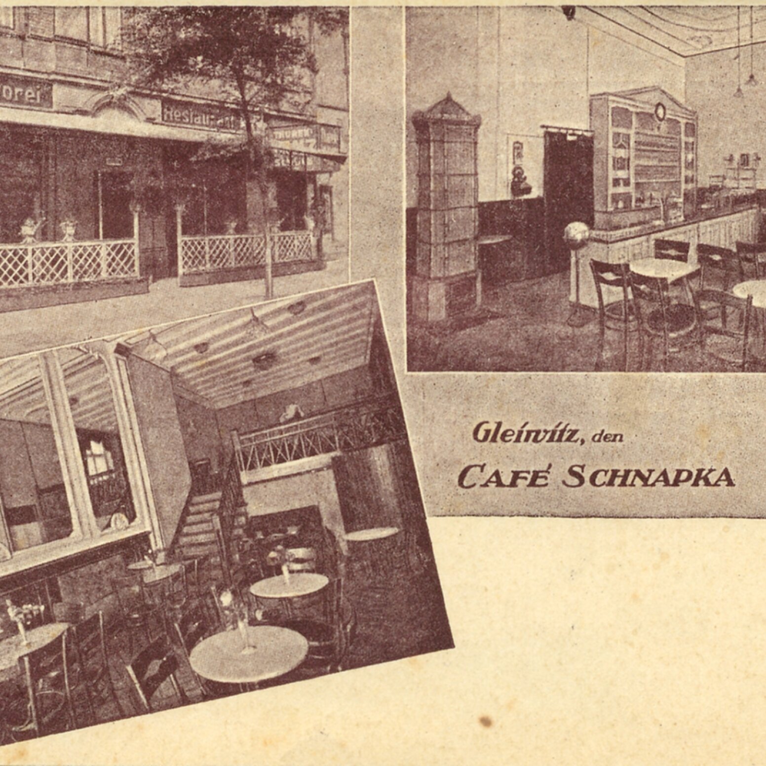 Pamiątkowy kolaż kawiarni