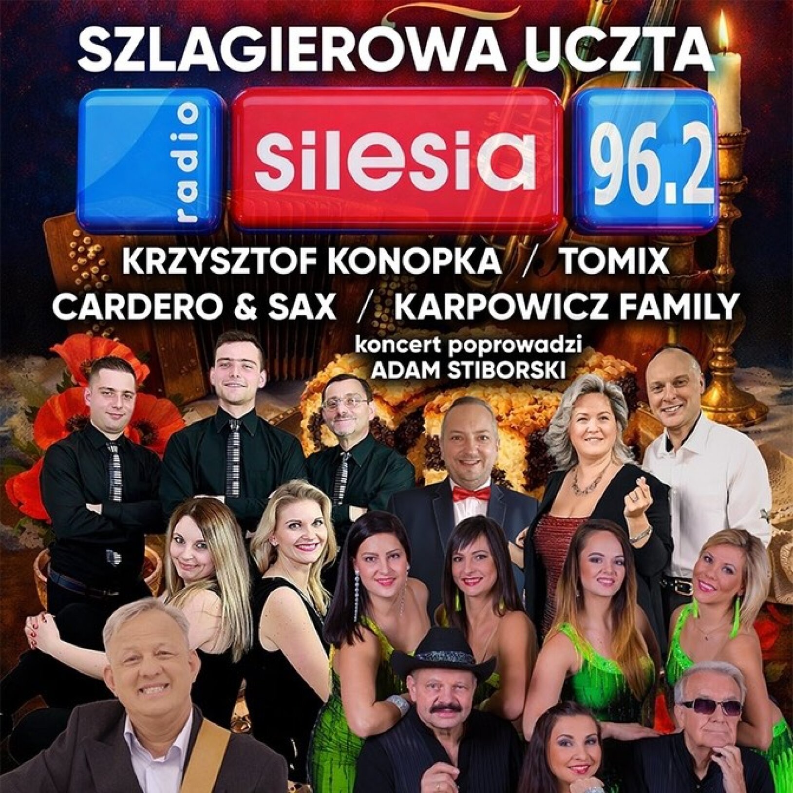 plakat wydarzenia z wykonawcami