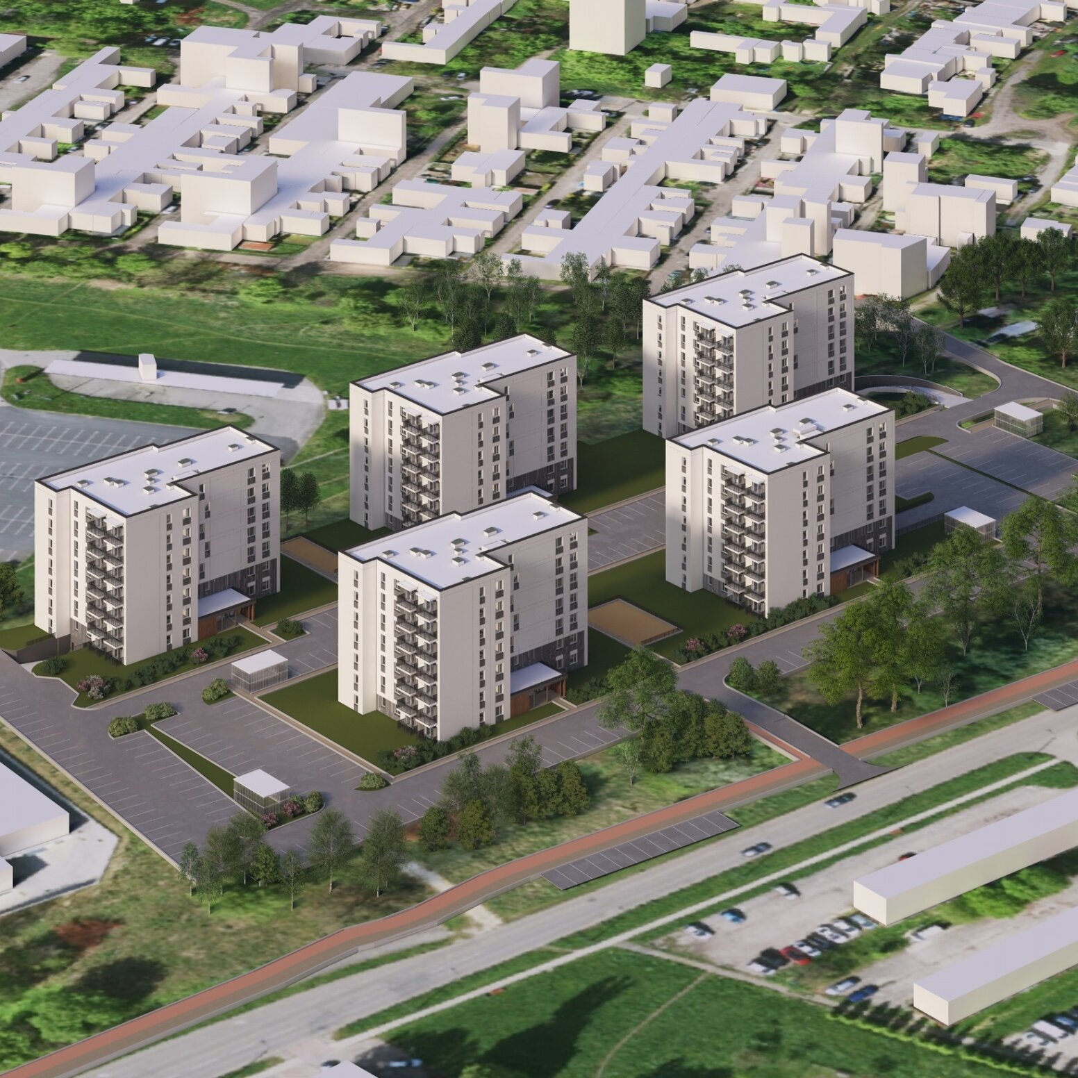 Wizualizacja nowego osiedla