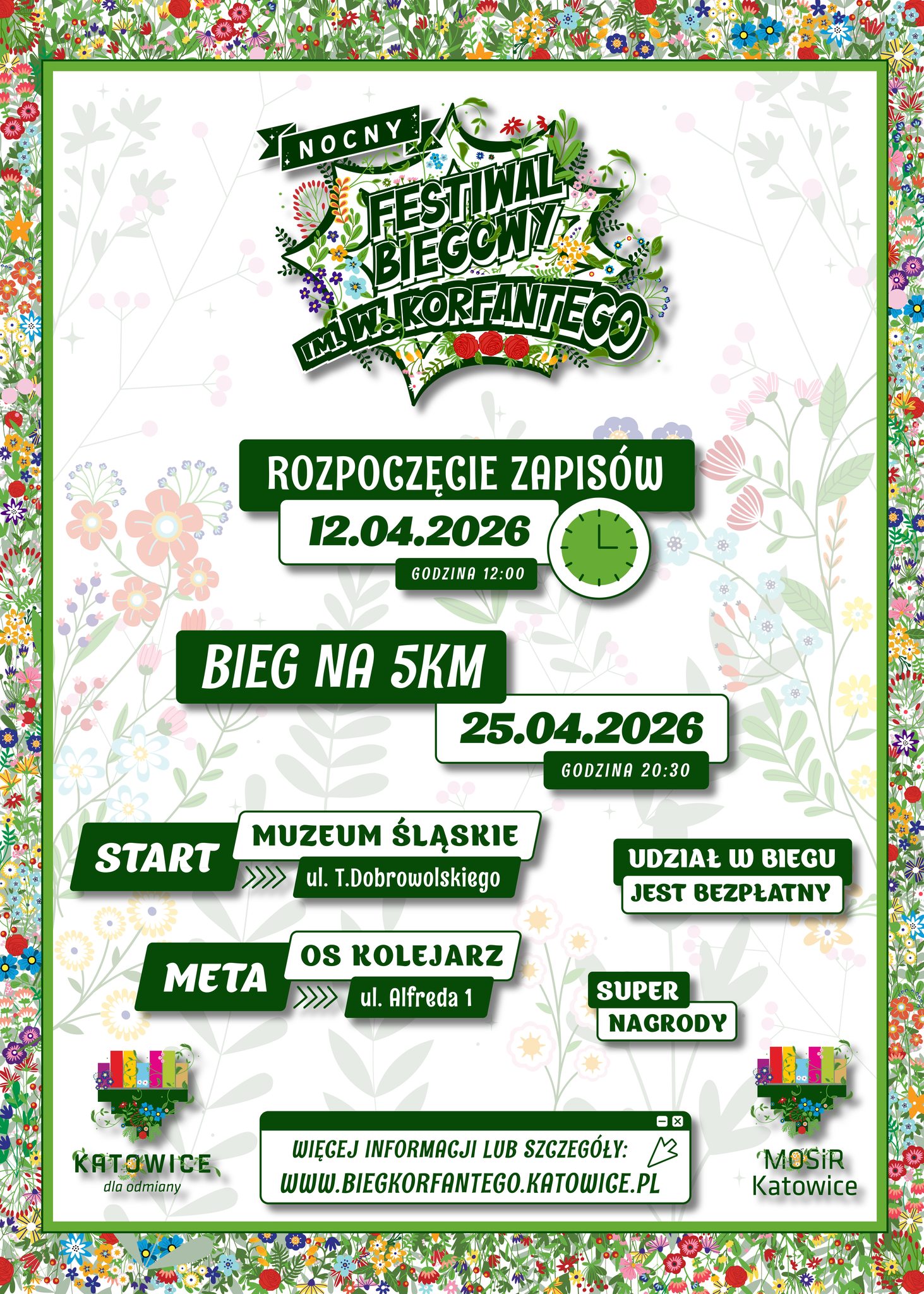Infografika o biegu