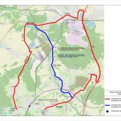 mapa z zaznaczonym wiaduktem