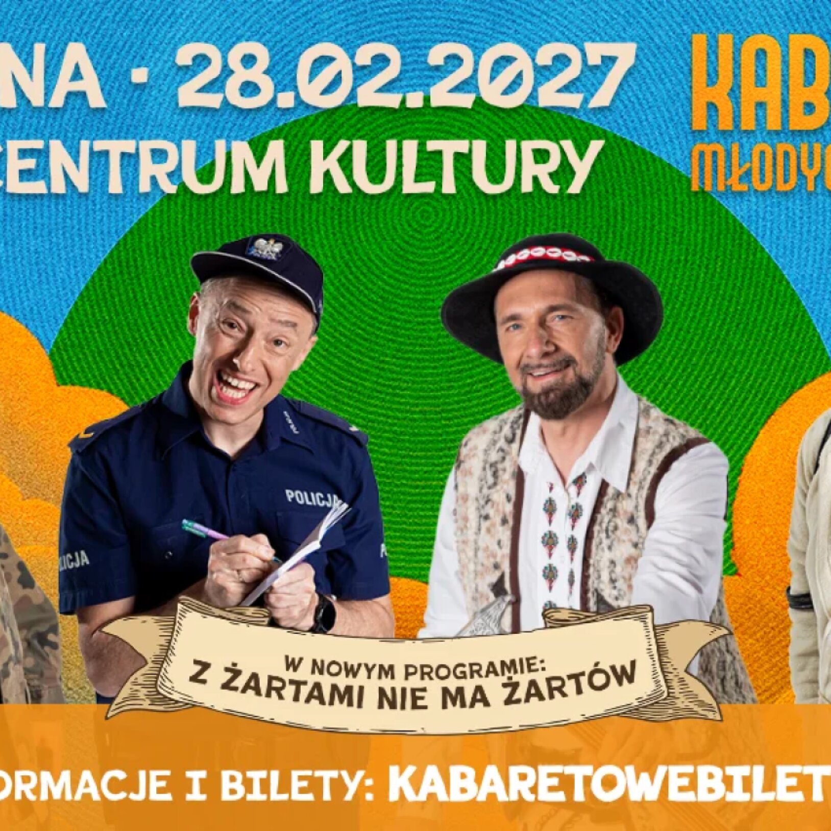 plakat kabaretu młodych panów