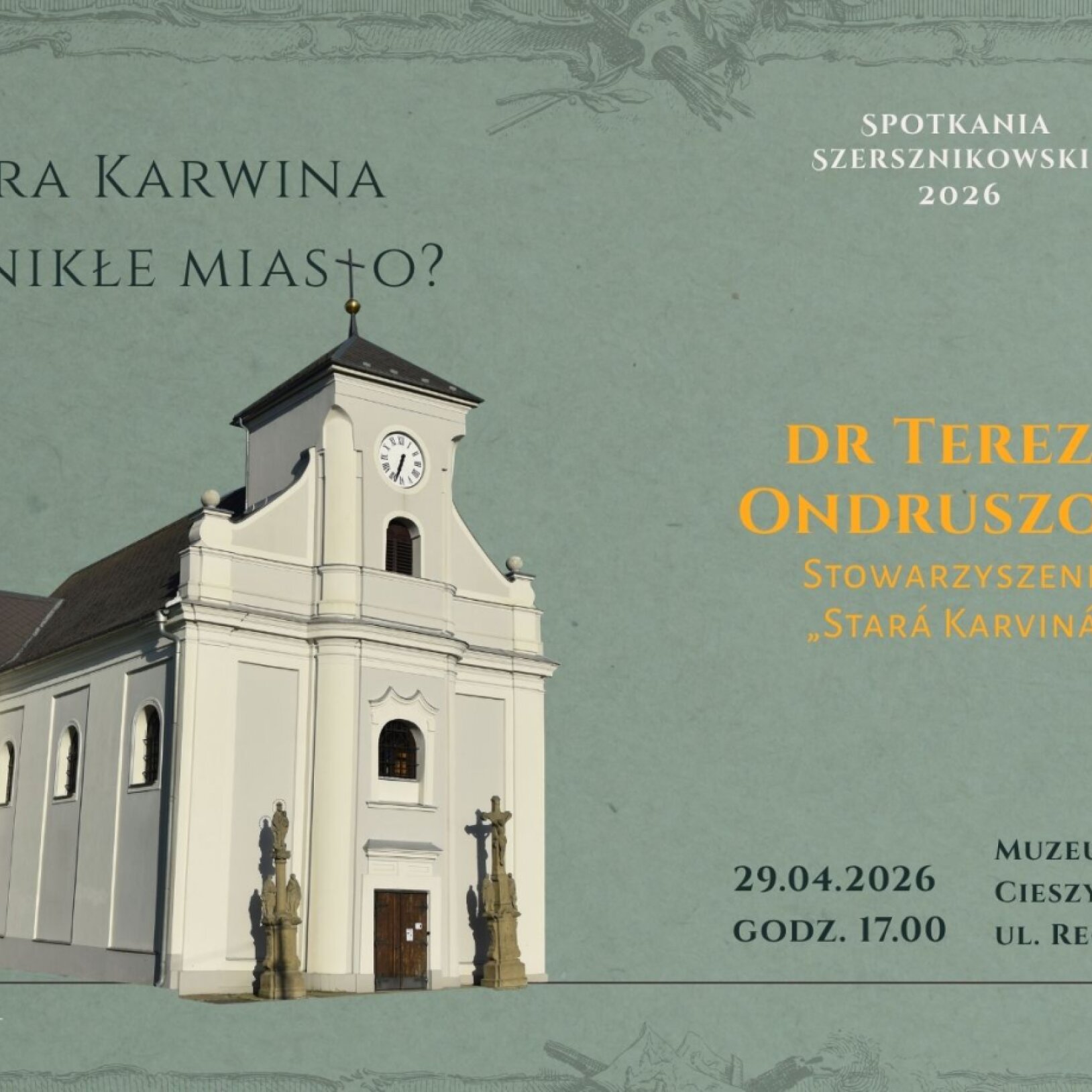 plakat ze zdjęciem kościoła