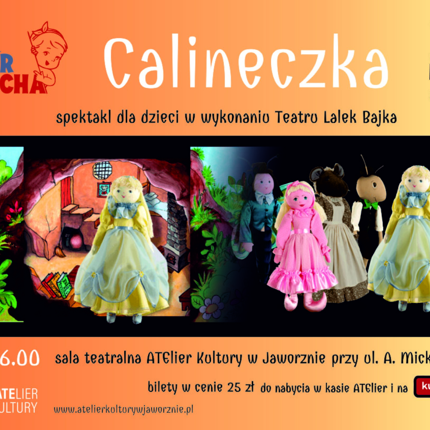 plakat przedstawienia calineczka