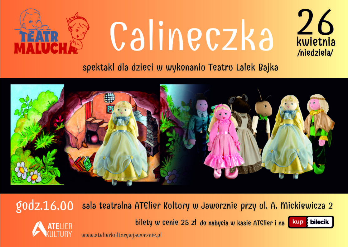 plakat przedstawienia calineczka