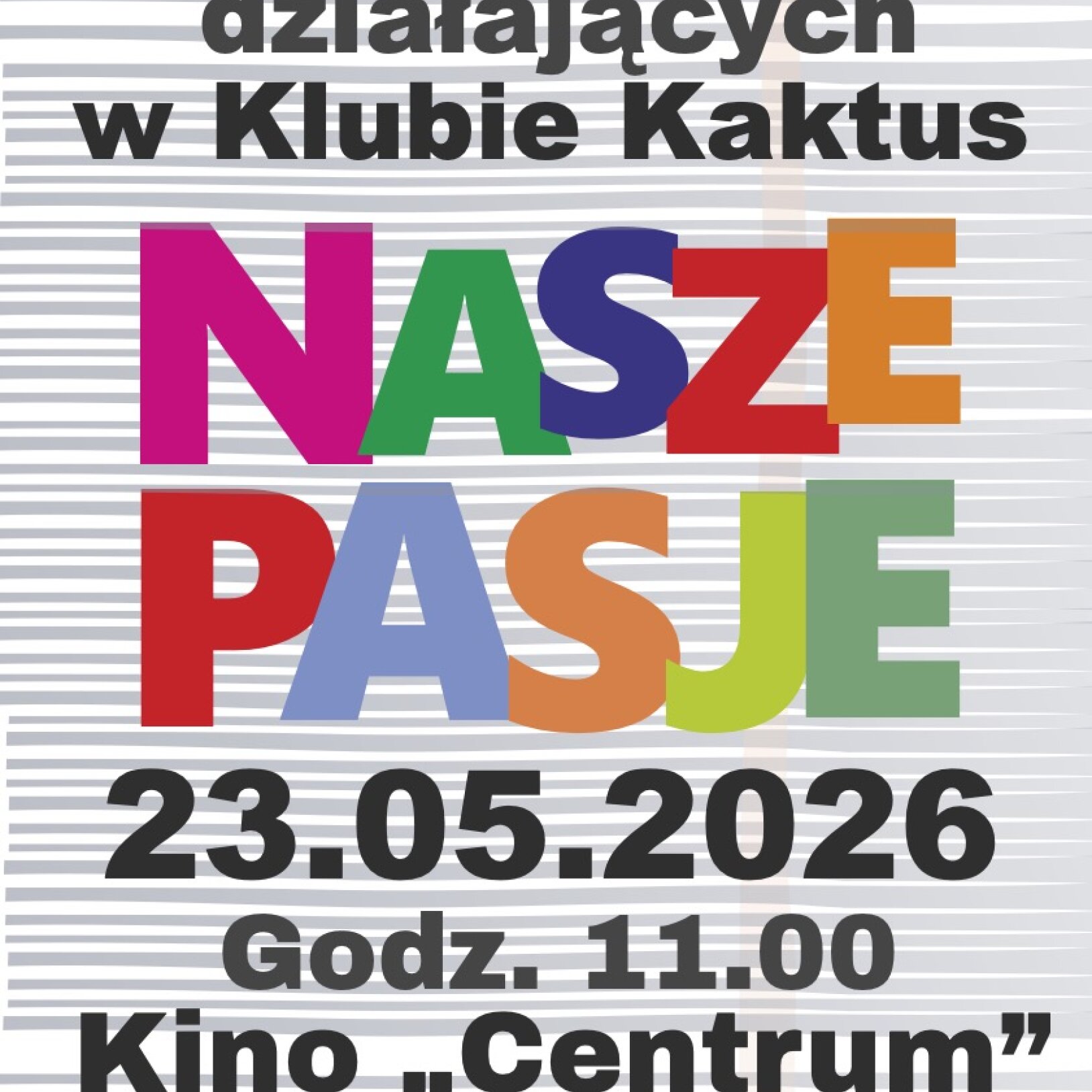 plakat nasze pasje
