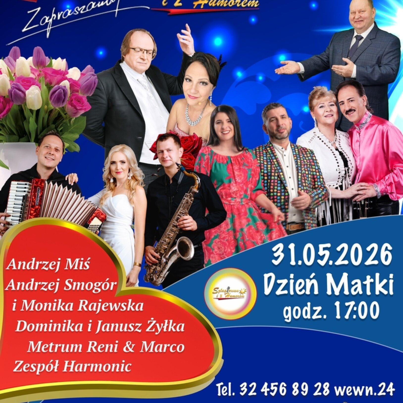 plakat wydarzenia koncert z okazji dnia matki