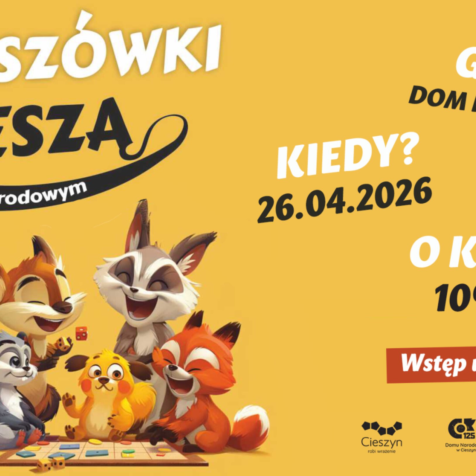 zwierzątka grające w planszówki