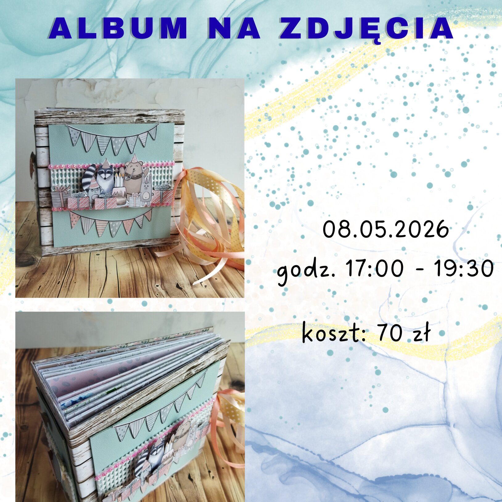 plakat warsztatów scrapbookingu w mikołowie